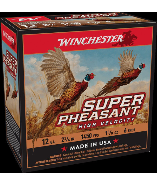 WINCHESTER SUPER PHEASANT 12GA 2 3/4'' 1 3/8OZ #6 1450FPS