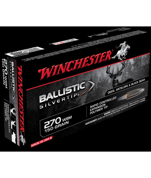 WINCHESTER BALLISTIC SILVERTIP 270 WSM 150GR
