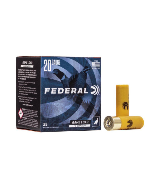 FEDERAL GAMELOAD HI-BRASS 20GA 2 3/4'' 1OZ #6