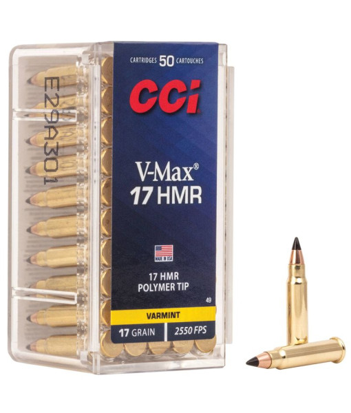 CCI 17HMR V-MAX VARMINT 17GR 2550FPS