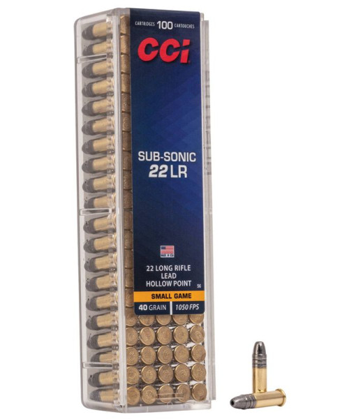 CCI SUB-SONIC 22LR 40GR 1050FPS
