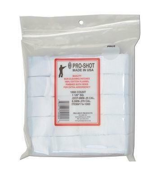 Pro-shot Patches 1 1/8 .22cal-.25cal