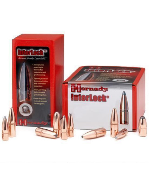 Hornady Interlock 30cal 150gr BTSP