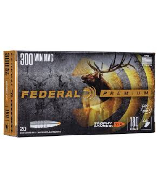 FEDERAL PREMIUM 300 WIN MAG 180GR TROPHY BONDED TIP