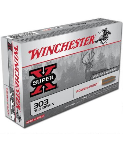 WINCHESTER SUPER X 303 BRITISH 180GR