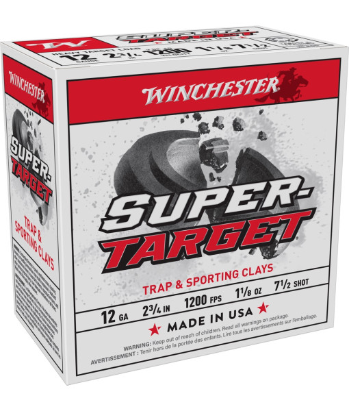 WINCHESTER SUPERTARGET 12GA 2''3/4 1 1/8OZ #7.5 1200FPS