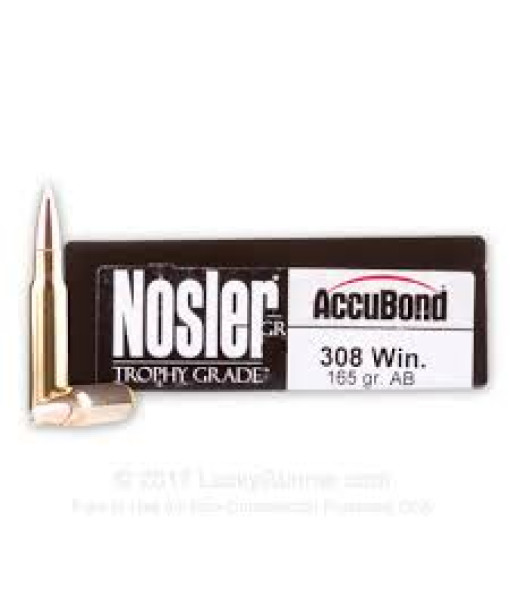 Nosler Trophy Grade 308win 165gr Accubond