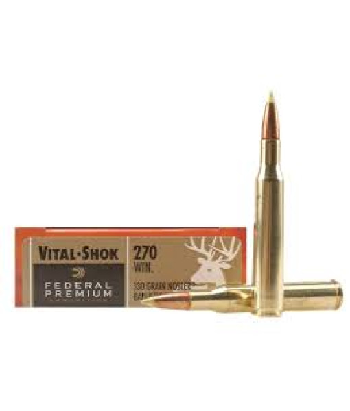 Federal Premium 270win 130gr nosler Ballistic Tip