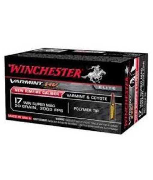 WINCHESTER 17 WSM VARMINT HV 20GR 3000FPS