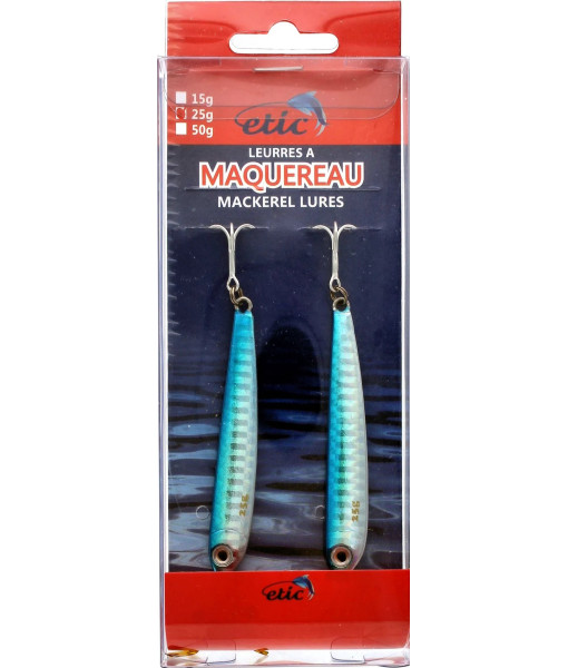 ETIC FLUTTER JIGS  ARGENT BLEU 3/4OZ