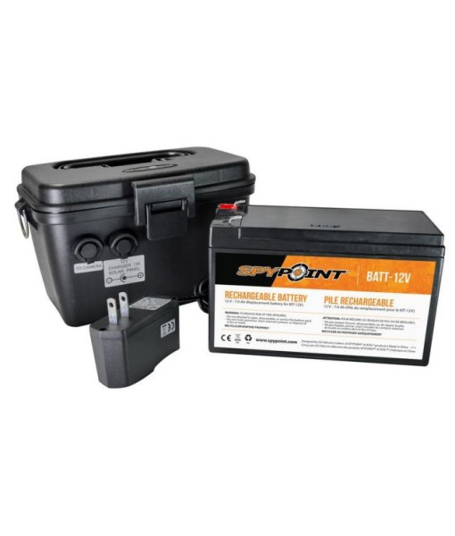 Spypoint Kit Batterie 12V  Avec Chargeur