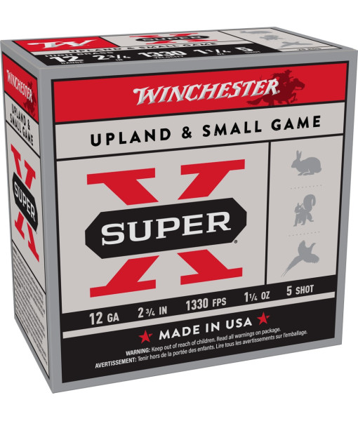 WINCHESTER SUPER X 12GA 2''3/4 1 1/4OZ #5 1330FPS