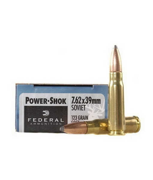 FEDERAL POWER SHOK 7.62X39MM 123GR