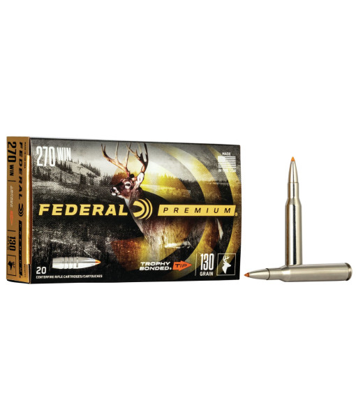 FEDERAL PREMIUM TROPHY BONDED TIP 270WIN 130GR