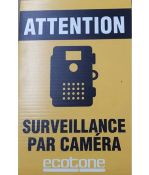 ECOTONE AFFICHE SURVEILLANCE PAR CAMERA