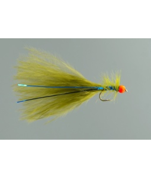 Olive Damsel Fire Orange Bead