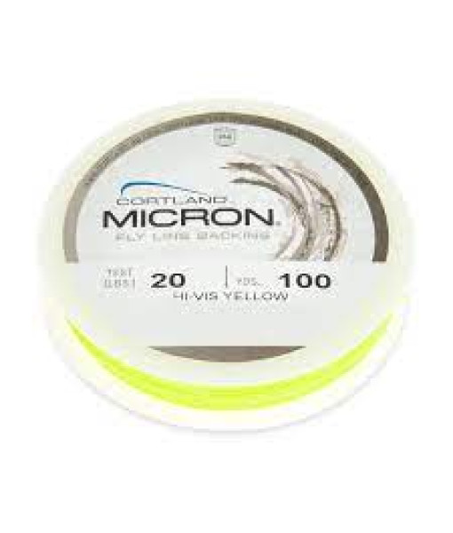 Ligne Micron Backing 30lb 250yds Chartreuse