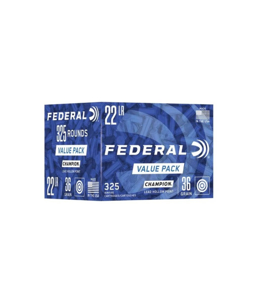FEDERAL 22LR 36G CHAMPION PLOMB HP