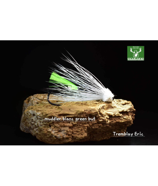 MOUCHE ÉRIC TREMBLAY MUDDLER BLANC GREEN BUT