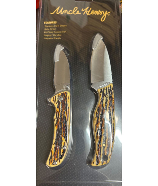 UNCLE HENRY COUTEAU PLIANT/FIXE COMBO