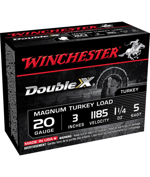 WINCHESTER DOUBLEX 20GA 3'' 1 1/4OZ #5
