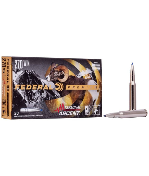 FEDERAL PREMIUM TERMINAL ASCENT 270WIN 136GR