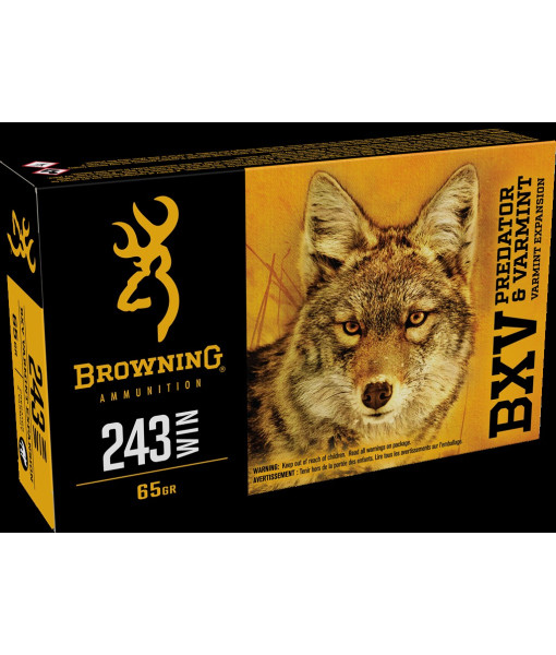 BROWNING BXV VARMINT EXPANSION 243WIN 65GR