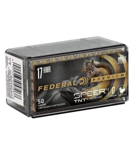 FEDERAL PREMIUM 17HMR SPEER TNT HP 17GR 2530FPS