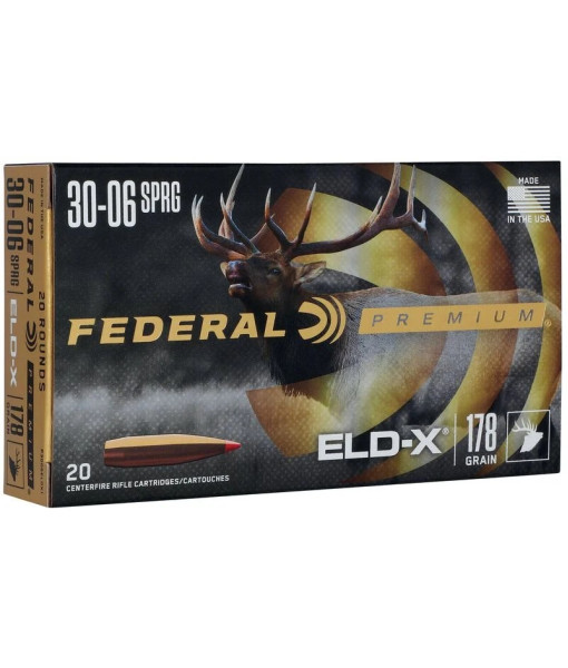 FEDERAL PREMIUM 30-06 ELD-X 178GR