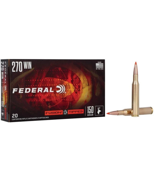 FEDERAL FUSION TIPPED 270WIN 150GR