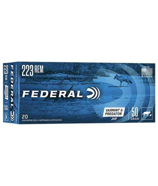 FEDERAL 223 REM 50GR JHP