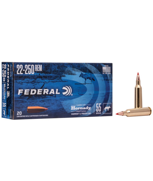 FEDERAL 22-250 V-MAX 55GR