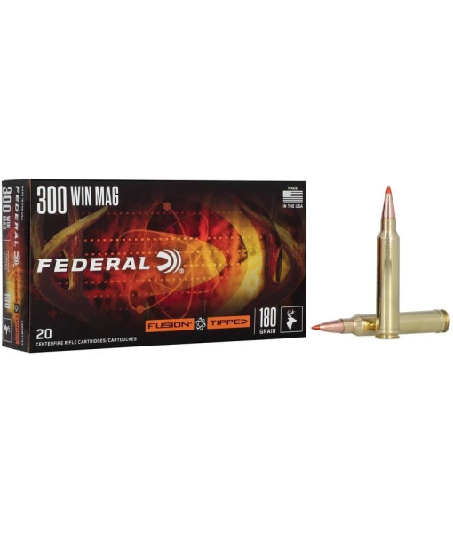 FEDERAL FUSION TIPPED 300WIN MAG 180GR