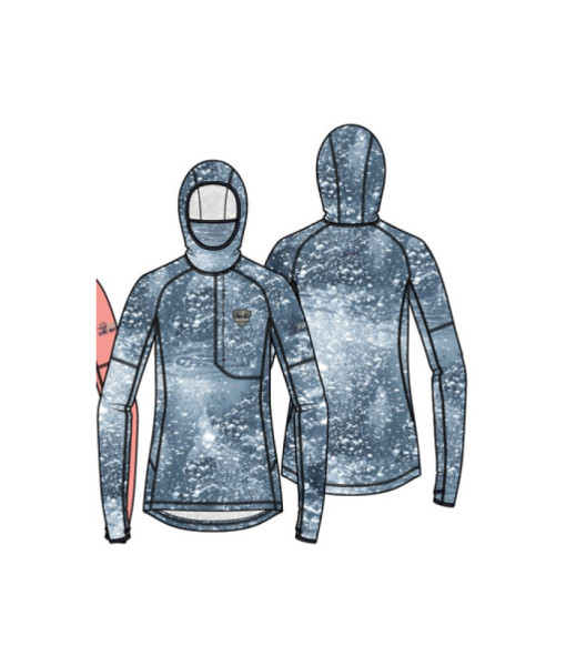 SPORTCHIEF HOODIE FEMME BLEU CAMO