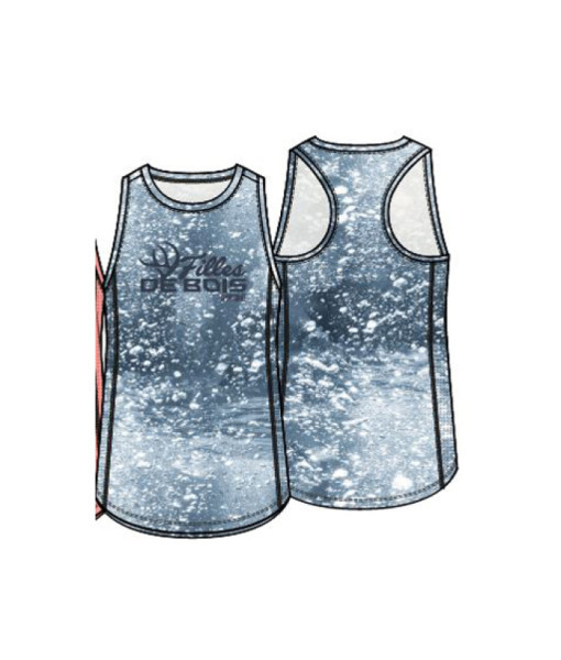 SPORTCHIEF CAMISOLE FEMME OMBLE BLEU CAMO