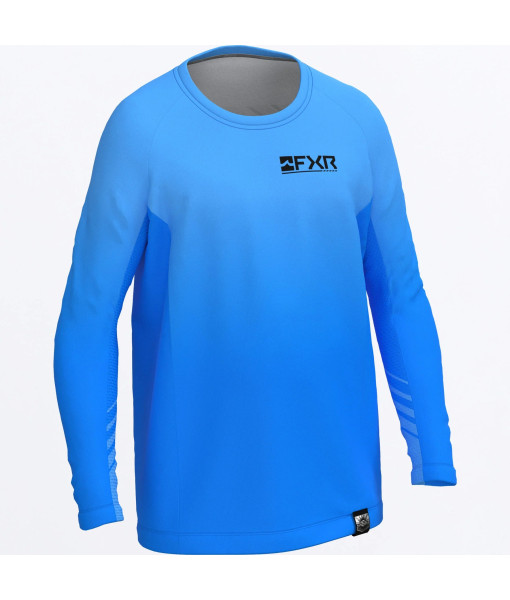 FXR LONGSLEEVE ENFANT RUSH UPF BLEU ROYAL