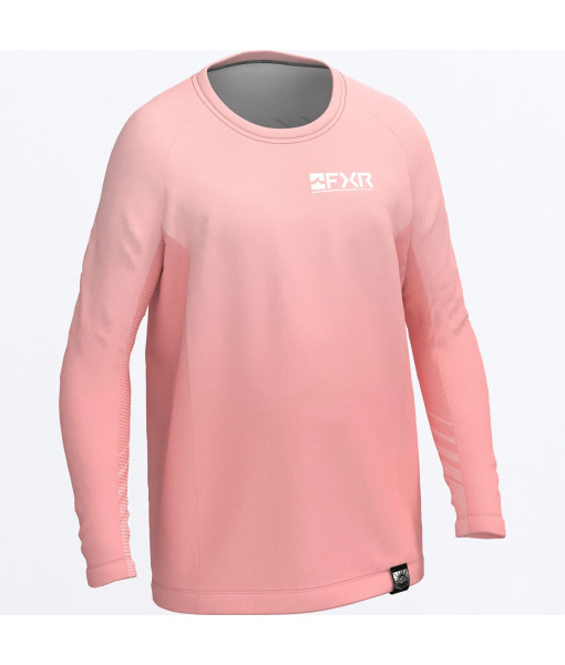 FXR CHANDAIL ENFANT RUSH UPF LONGSLEEVE ROSE