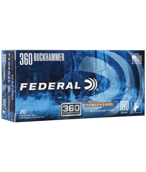 FEDERAL 360 BUCKHAMMER 180GR POWER-SHOK