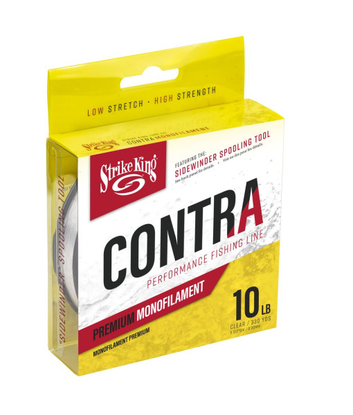 Strike King Contra Monofilament 330 Yd/10lb Clear - Clear