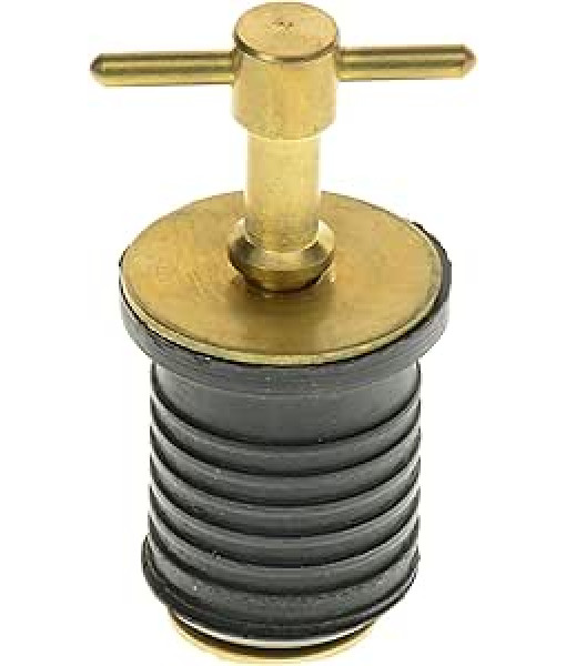 TH MARINE TWIST DRAIN PLUG 1'' BRASS