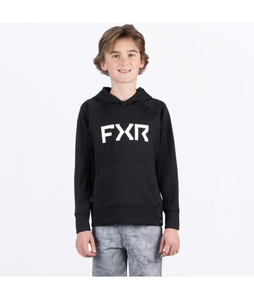 FXR HOODIE PILOT UPF NOIR ENFANT