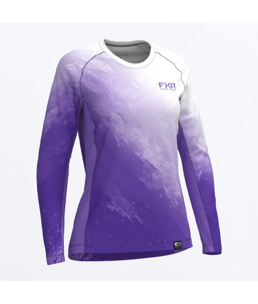 FXR LONGSLEEVE FEMME DERBY SWELL AIR UPF VIOLET