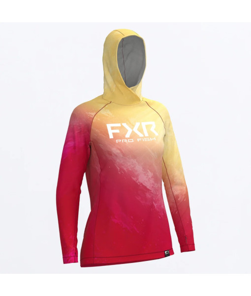 FXR HOODIE DERBY SWELL AIR UPF JAUNE FEMME