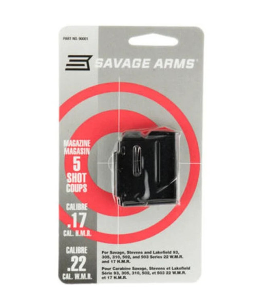 SAVAGE ARMS MAGAZINE 93 SERIES .17/22WMR 5 COUPS