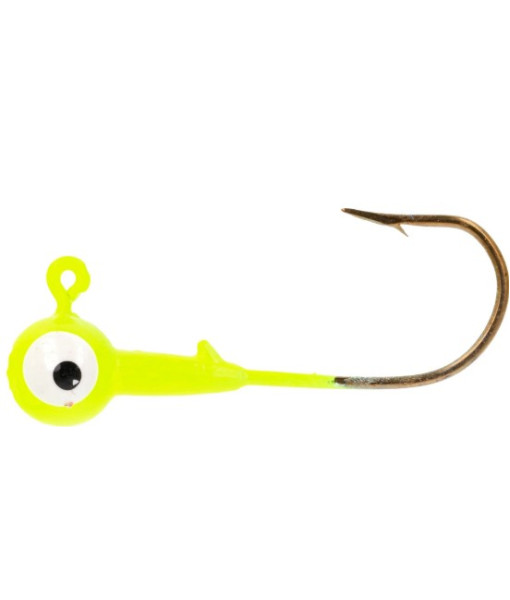 EAGLE CLAW BALL HEAD JIG 1/16OZ CHARTREUSE