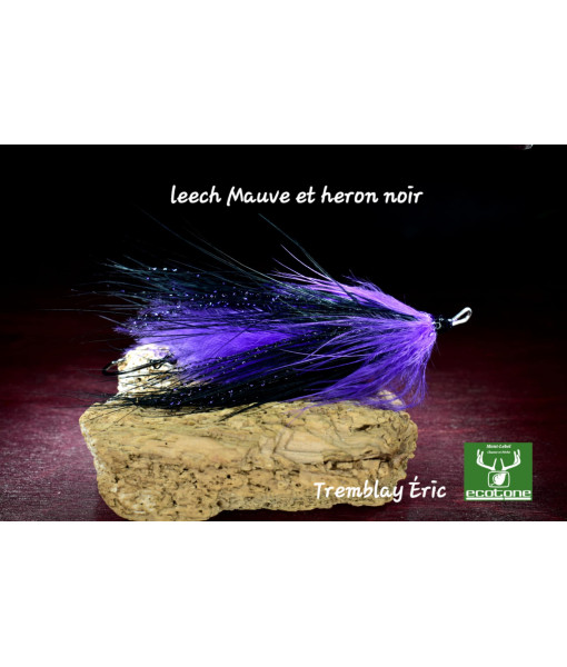 LEECH MAUVE ET HÉRON NOIR #6