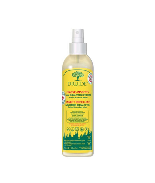 DRUIDE CHASSE INSECTES EUCALYPTUS CITRON 250ML