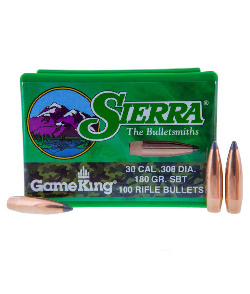 SIERRA GAMEKING .308 180GR SBT 100UN