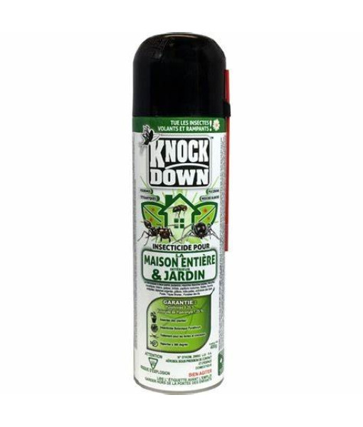 KNOCK DOWN INSECTICIDE POUR LA MAISON ENTIERE INTERIEUR ET LE JARDIN 400G