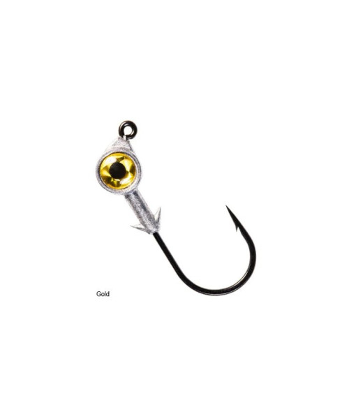 ZMAN TETES DE JIGS SWIMBAIT EYE 1/2 OZ GOLD PAQUET DE 3
